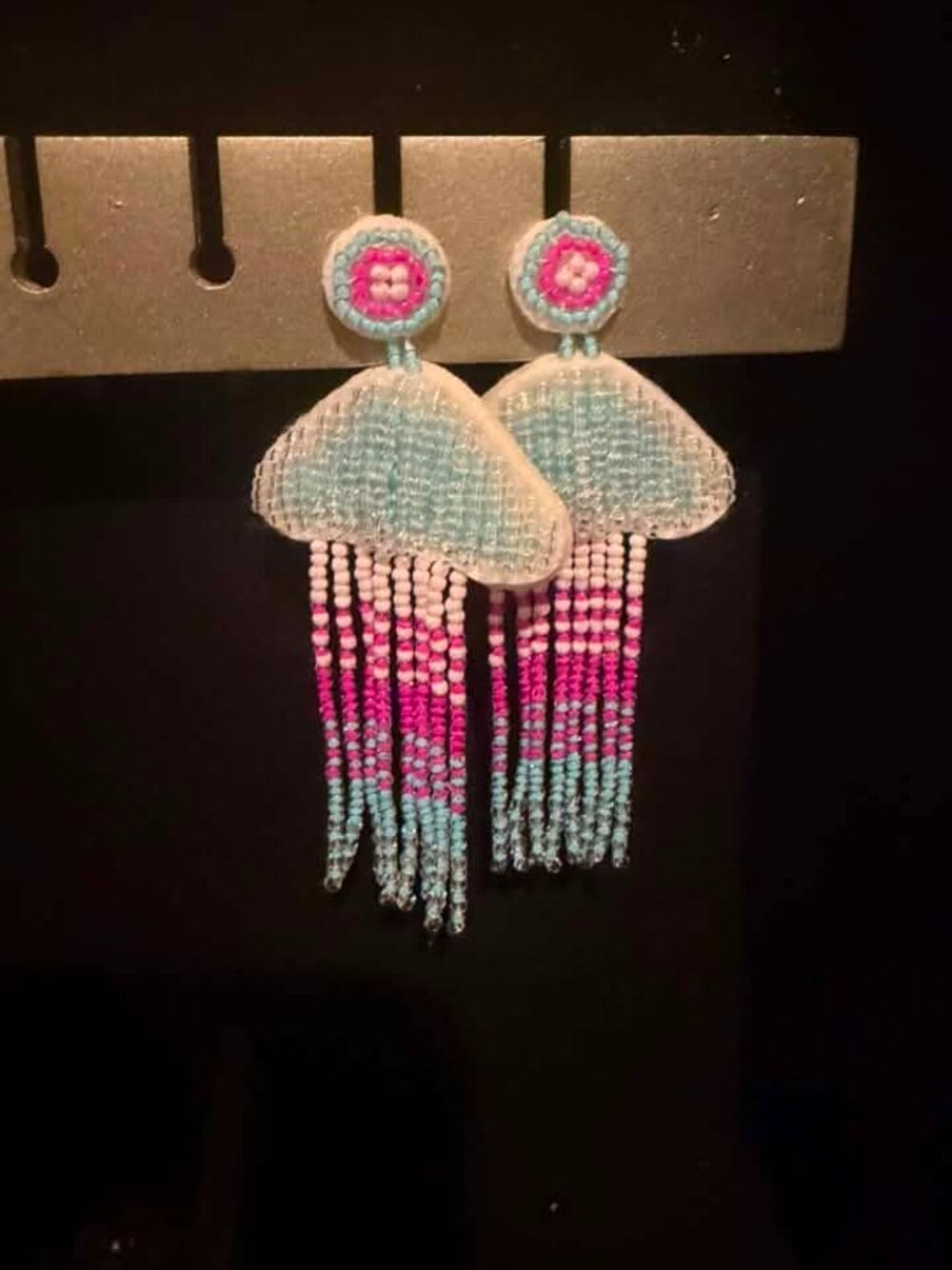 Beaded Jellyfish Earrings